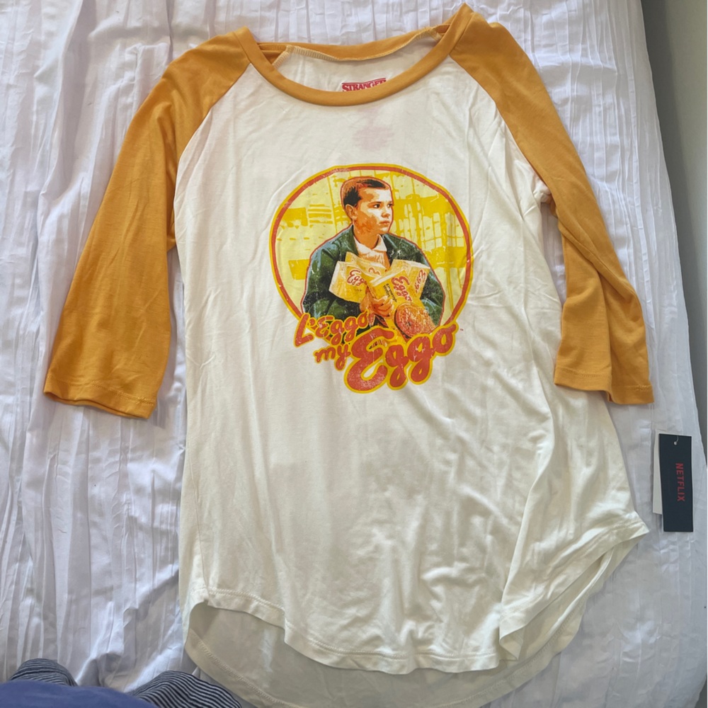 STRANGER THINGS eggo baseball tee